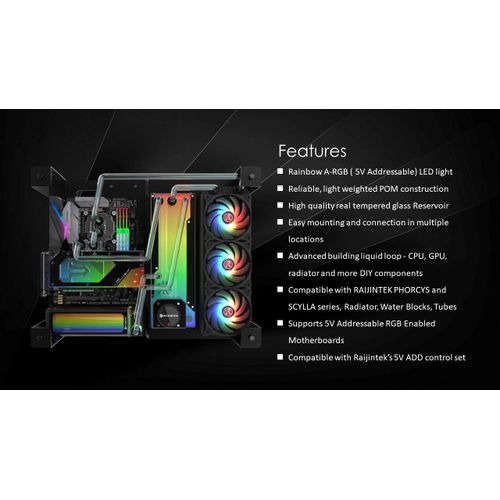 Raijintek Antila Pure R240a Ausgleichsbehälter, 262,5mm, Argb - Schwa