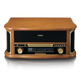 Platine vinyle rétro en bois Lenco Classic Phono TCD-2551WD