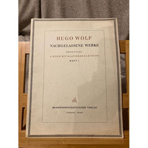 Wolf Nachgelassene Werke Vol 1 Partition Chant Piano Musikwissenschaftlicher Verlag