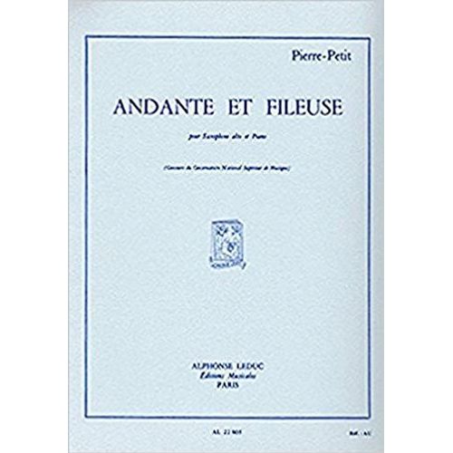 Andante Et Fileuse Pour Saxophone Alto Et Piano