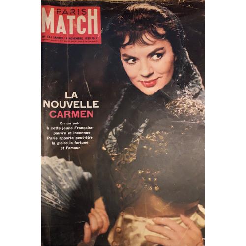 Paris Match N°553 (1959) - Jane Rodhes, La Nouvelle Carmen / La Callas / Onassis / Jeanne Moreau