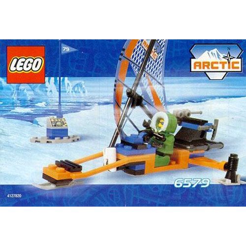 LEGO Artic 6579 Ice Surfer Char à Voile avec 1 Figurine Vintage