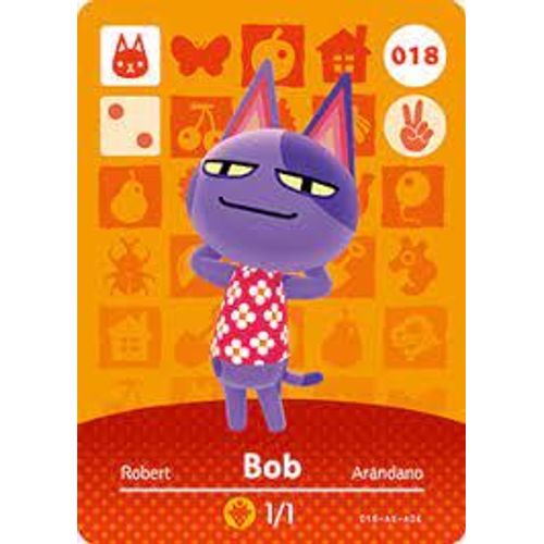 Mini Carte Nfc Amiibo Animal Crossing New Horizons Bob 4 Compatible Avec Nintendo Switch Lite Wii U 3ds
