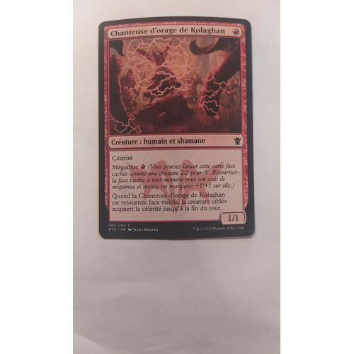 Kolaghan Stormsinger // Chanteuse D'orage De Kolaghan (Les Dragons De Tarkir)