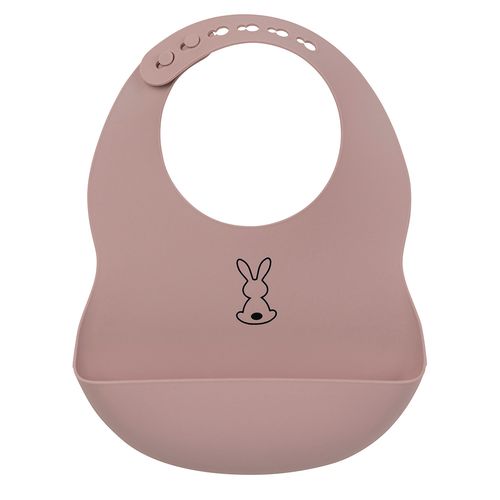 Bavoir Silicone Rose - Nattou