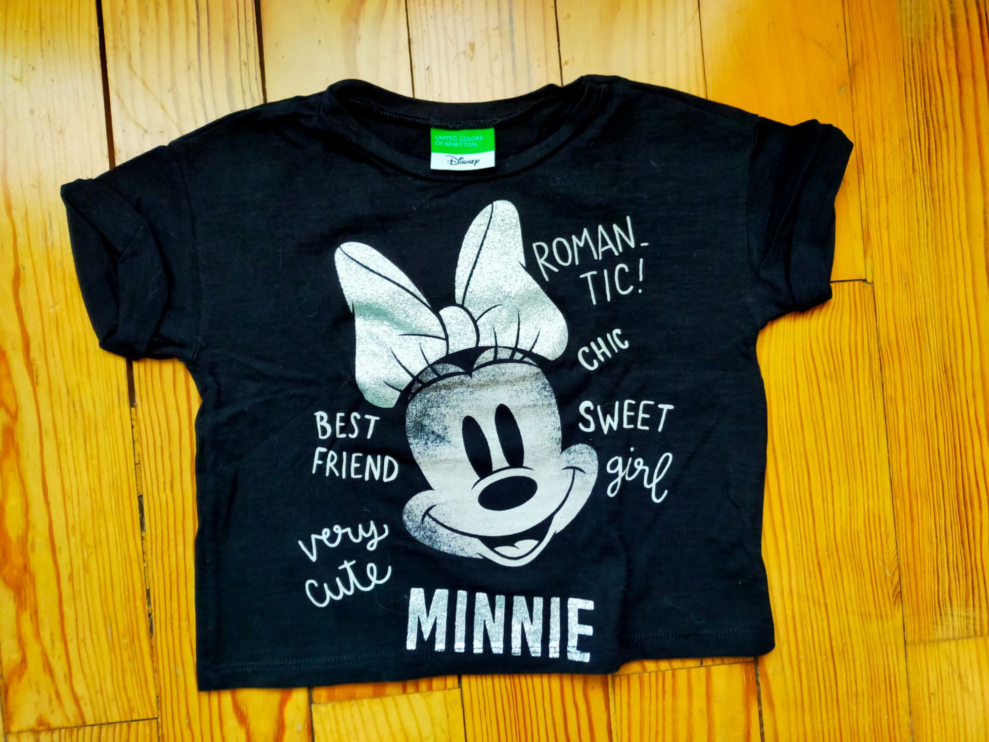 Haut / T-Shirt À Manches Courtes Minnie De Disney 2 Ans / 90 Cm Comme Neuf