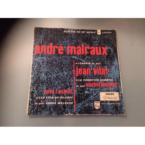 Disque 25 Cm " Andre Malraux"