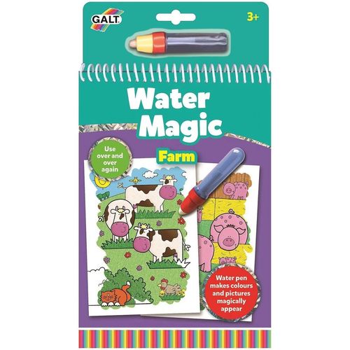 Carnet Réutilisable Coloriage À L'eau - Thème La Ferme - Avec Crayon Réservoir - Water Magic