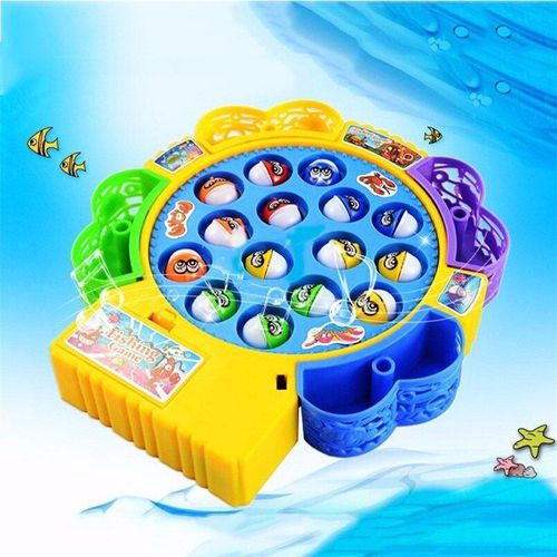 Jouet De Pêche Magnétique Électronique, Jeu De Pêche Magnétique, Jeu De Musique En Plastique, Ensemble D'assiettes De Poisson, Jouets De Sport De Plein Air Pour Enfants