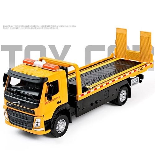 Camion-Remorque En Alliage De Type Van 1:50, Simulation De Voiture En Métal, Camion-Tracteur, Jouet, Son Et Lumière