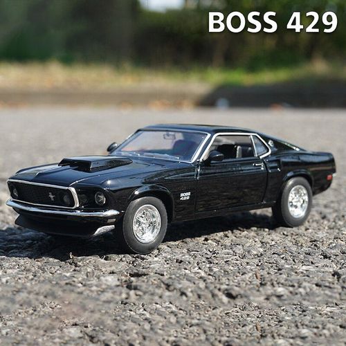 Ford Mustang Boss 429 1969, Modèle De Voiture En Alliage, Véhicules Jouets De Collection, Cadeau D'anniversaire Pour Garçon, 1:24
