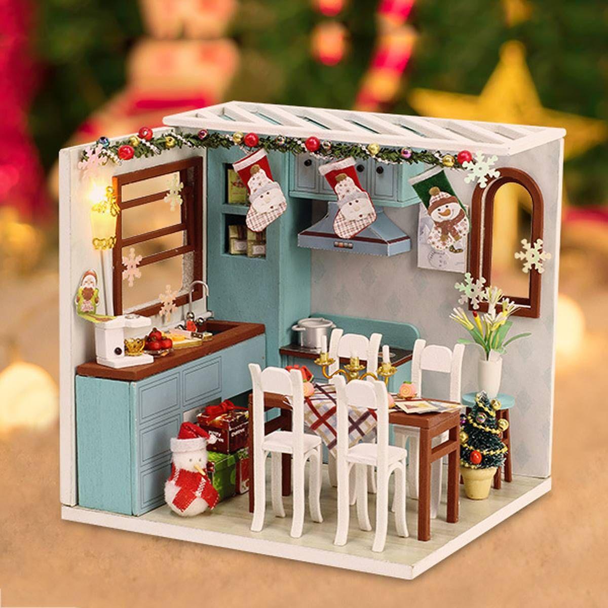 Perfect-Kit de Maison de poupées miniatures avec Meubles et lumière LED maison  miniature à construire 3D en Bois cadeau pour adulte - Cdiscount Jeux -  Jouets