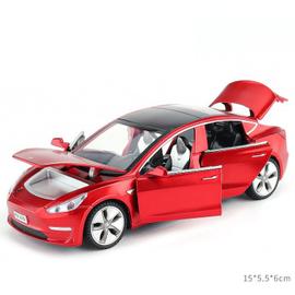 Jouet moulé sous pression 1:32 voitures en alliage à l'échelle pour Tesla  jouet modèle SUV voiture son et lumière jouet enfants jouets