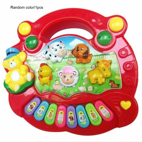 Jouet Musical De Piano De Ferme D'animaux Pour Enfants, Jouet Électronique Éducatif Pour Bébé, Orgue Électronique, Instrument De Reconnaissance, Capacité, Cadeaux