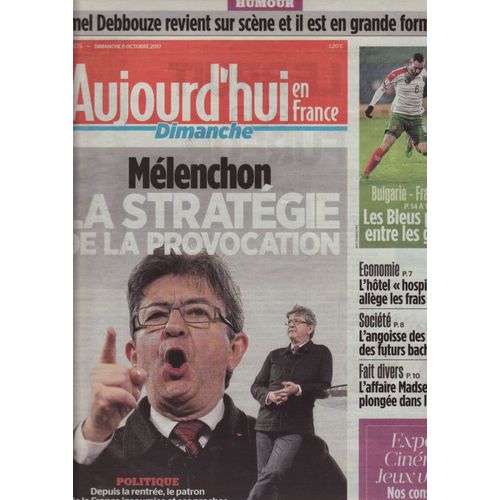 Aujourd'hui En France (Quotidien) / 08-10-2017 N°5805 : Sophie Calle (1p) - René Goscinny (1p) - Vincent Macaigne (1/2p) - Jamel Debbouze (1p)