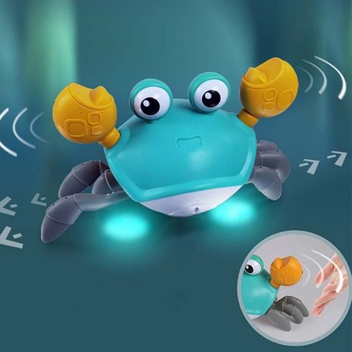 Crabe À Induction Mignon Avec Simulation De Musique Légère, Détection Automatique, Marche, Dessin Animé Interactif, Jouets Animaux, Cadeaux Pour Enfants