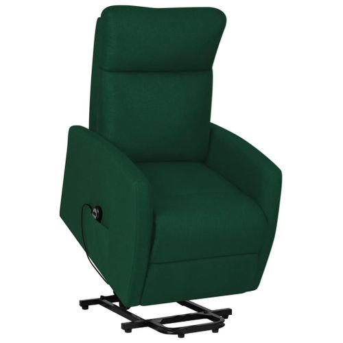 Vidaxl Fauteuil Vert Foncé Tissu