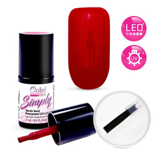 Vernis Semi Permanent Uv / Led Simply 1 Couche 5ml 