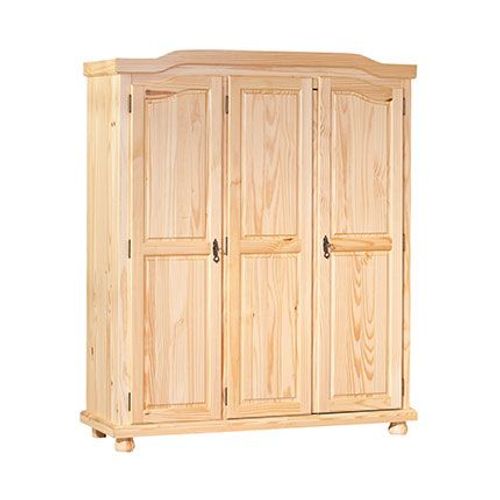 Armoire 3 Portes 150 Cm En Pin Massif - Chambery