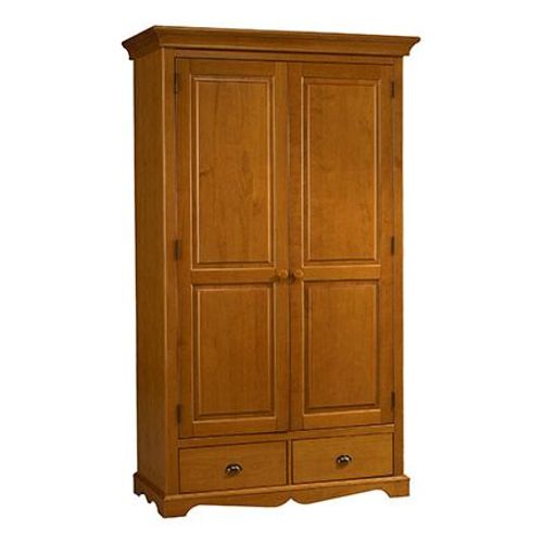 Armoire Penderie 2 Portes De Style Anglais En Pin Miel - Authentic Pin Miel