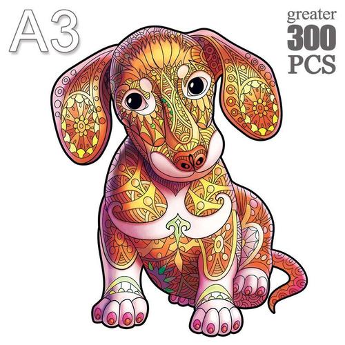 Puzzle Animaux En Bois Pour Enfants Et Adultes, Jouetss, Cadeaux Gou-03-A3