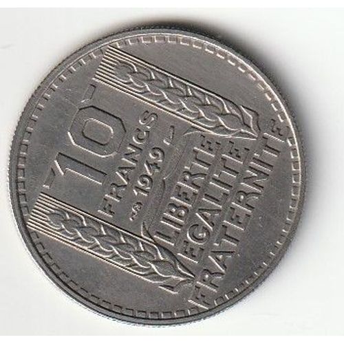 Pièce De Monnaie 10 Franc Turin 1949