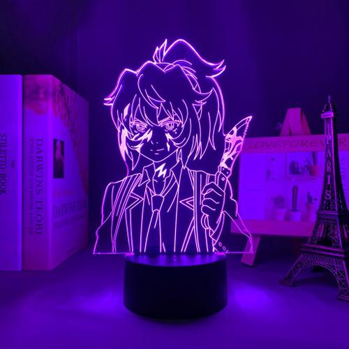 Lampe 3d 7 Couleurs Tactile Sans Télécommande Lampe Led 3d En Forme De Manga, Modèle Nise Mayuko Chambre À Coucher Nipseyteko