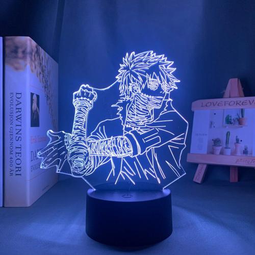 Lampe 3d 7 Couleurs Tactile Sans Télécommande Lampe Dabi En 3d Led Chambre À Coucher, Comme Cadeau, Toya Todoroki Nipseyteko