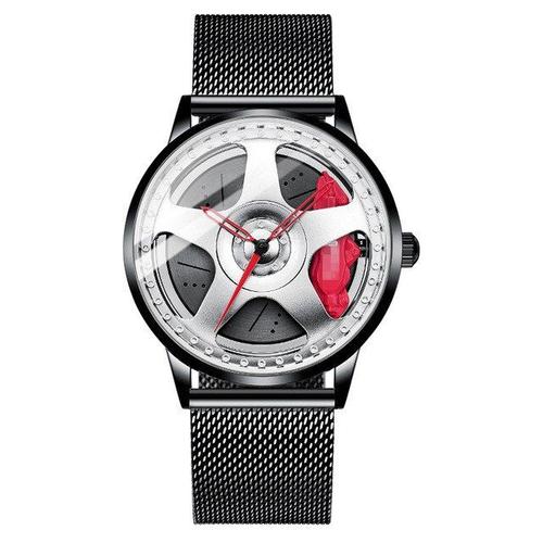 Montre De Sport Pour Hommes, Unique, Mode, Jante De Voiture, Roue Hub, Montre-Bracelet Étanche, Quartz, Modèle 3d, 2022 5 Oui