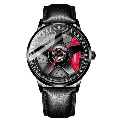 Montre De Sport Pour Hommes, Unique, Mode, Jante De Voiture, Roue Hub, Montre-Bracelet Étanche, Quartz, Modèle 3d, 2022 3 Oui