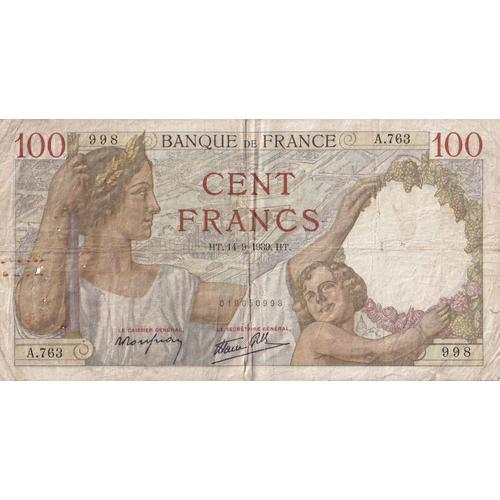 Billet De Banque 100 Francs Sully