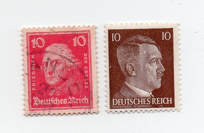 Allemagne-Reich- 1 Timbre Neuf Et 1 Timbre Oblitéré