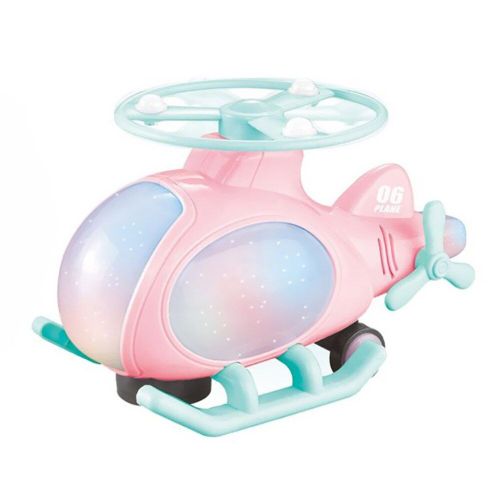 Mini Hélicoptère Électrique À Rotation De 360 Degrés, Modèle D'avion Universel À Piles Avec Musique Légère, Dessin Animé, Jouet Pour Enfants