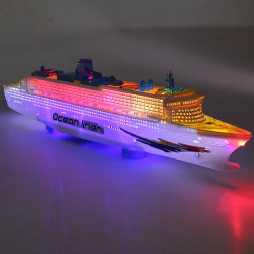 Bateau De Croisière Électrique, Modèle De Bateau, Lumières Led Clignotantes, Musique, Jouet Éducatif Précoce, Cadeau De Festival