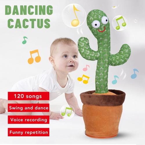Cactus parlant dansant pour garçons et filles, jouet de cactus