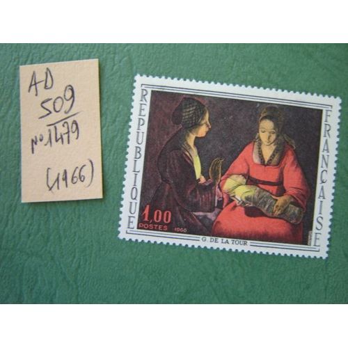Ad 509 // Timbre France Neuf 1966* N° 1479 "G.De La Tour ""Oeuvre"