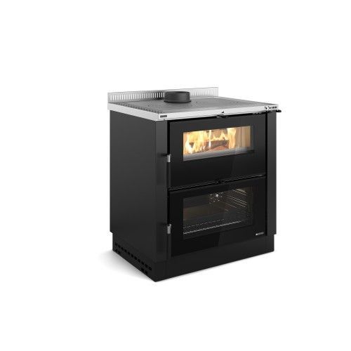 Cuisinière à bois - Noir - Verona XXL encastrable - 7,0 Kw LA NORDICA EXTRAFLAME