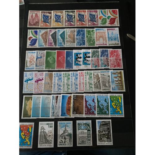 Timbres De Service Unesco Neufs ** 1958/2001 Lt600q