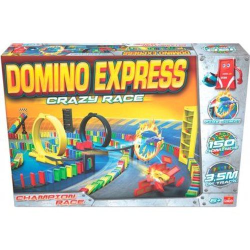 Grand Coffret Domino Express Crazy Race : 150 Dominos - Jeu De Construction - Collector