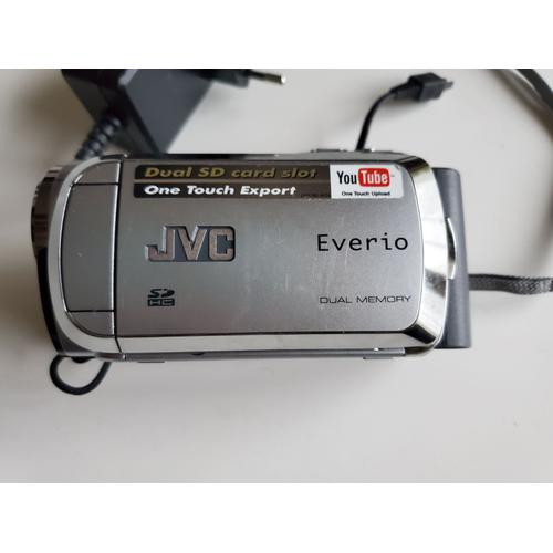 Caméscope JVC Everio Dual SD Card One Touch GZ-MS95SE - Argenté