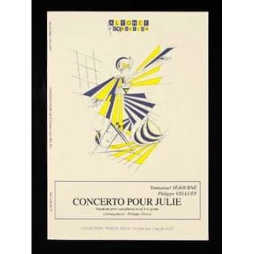 Concerto Pour Julie Variation Pour Saxophone En Sib Et Piano - Collection Percus-Sons