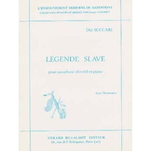 Légende Slave Pour Saxophone Alto Mib Et Piano - Degré Élémentaire