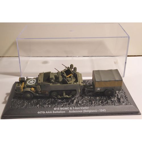 M16 Mgmc Et 1-Ton Trailer 447th Aaa Battalion Ardennes 1945-Altaya