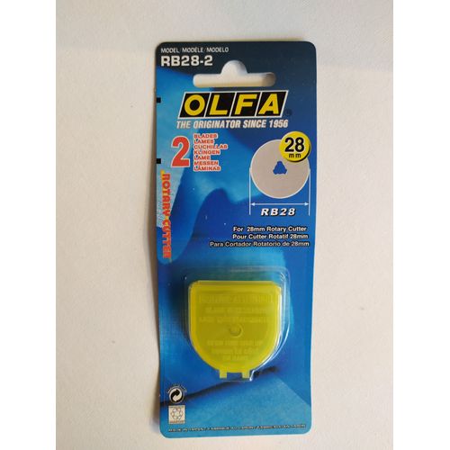 2 Lames De Rechange Olfa 28 Mm