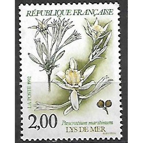 Timbre France 1992 Neuf** 2766 - Nature De France "Lys De Mer"
