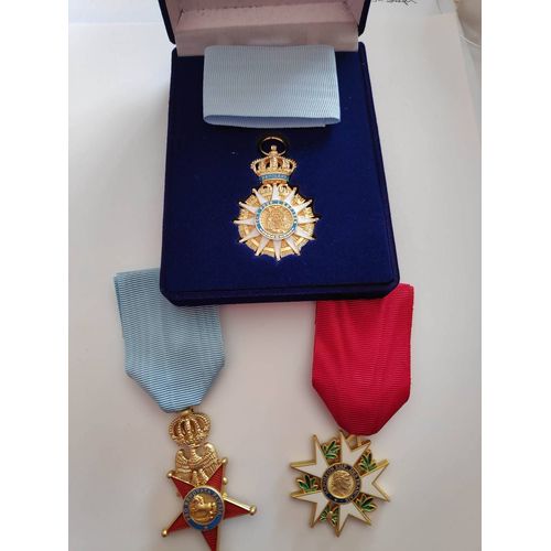 Lot De 3 Ordres 1er Empire Ordre De La Réunion - Ordre Des 2 Siciles - Légion D'honneur 1804 1er Type Reproductions