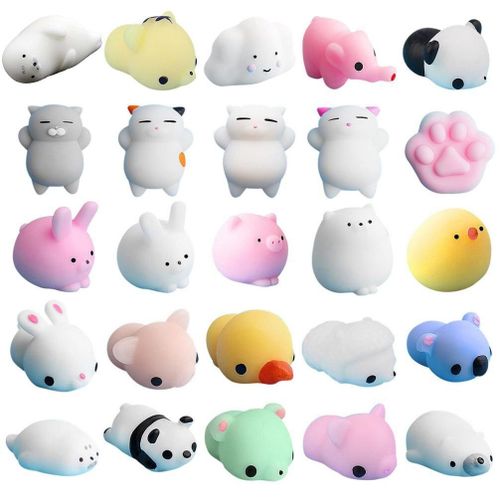 Jouets À Presser Mini Squishy Animaux Mignons Anti-Stress, Balle À Presser, Doux Et Collant, Anti-Stress, Jouet Cadeau Amusant, 25 Modèles