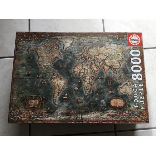 Puzzle Educa 8000 P Carte du monde historique 