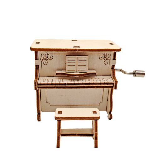 Boîte À Musique En Bois Avec Manivelle Pour Enfants, Nouveau Jouet Éducatif, Amusant, Bricolage, Thème Musical, Cadeau De Noël, Apprentissage, 2021