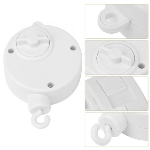 Ensemble De Supports De Hochets Blancs Pour Bébé, Cloche De Lit Mobile, Support De Bras À Enrouler, Boîte À Musique Pour Bébé, Livraison Directe